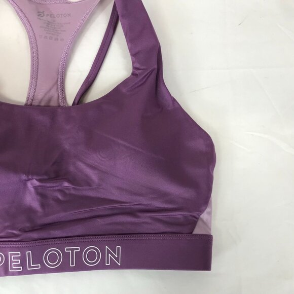 PELETON ~ WOMENS MEDIUM ~ PURPLE RACERBACK SPORTS BRA - Picture 2 of 5